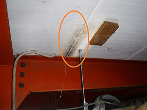 小屋裏内雨漏り再現状況