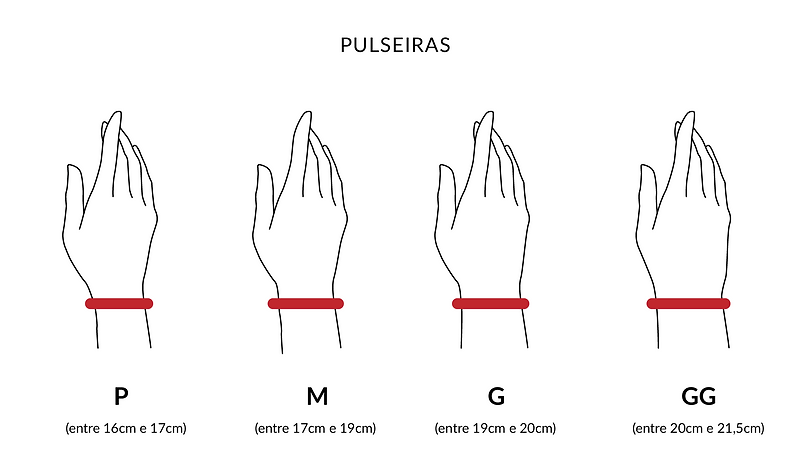 Medidas Pulseiras e Braceletes Elisa Fracchiolla Joias