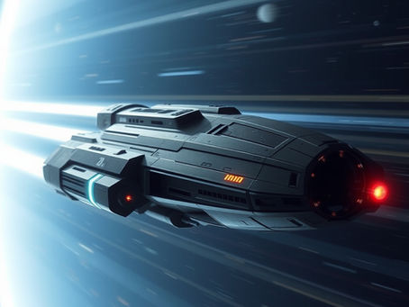 A Future Spacecraft using Warp Drive Propulsion in Space