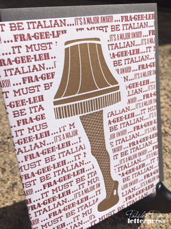 Paisley Dog Letterpress Card