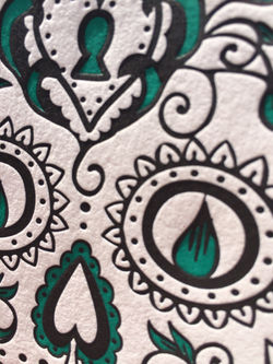 Paisley Dog Letterpress Prints