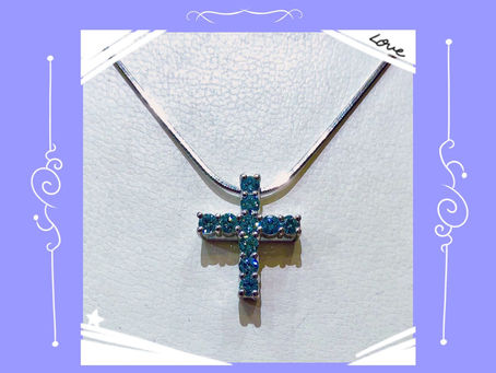 ブルーダイアネックレス