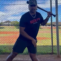 Coach Matt during hitting lesson