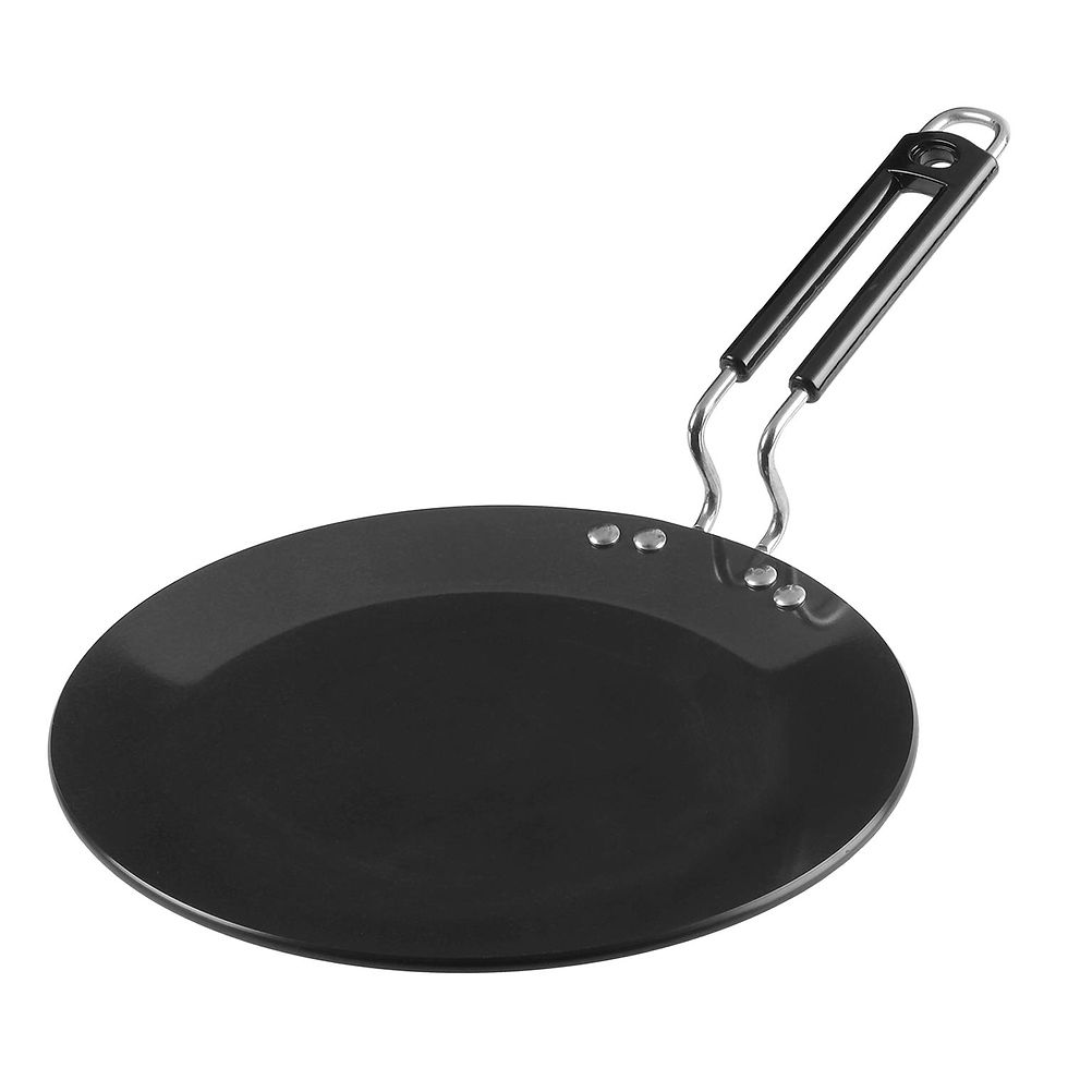 Vinod 26cm Hard Anodized Induction Tawa - Non-Stick Roti and Paratha Pan