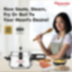 Butterfly 3 Liter Stainless Steel Pressure Cooker - Induction Base & Glass Lid