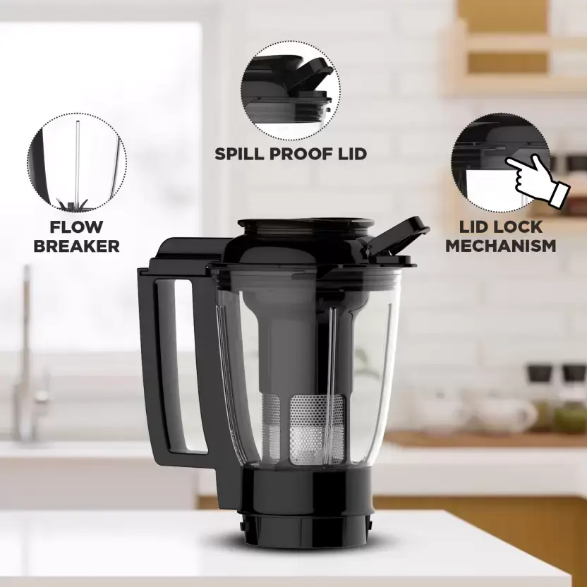 Thumbnail: Butterfly Magnum Mixer Grinder 4 Jar, 550 Watt | USA 110Volts