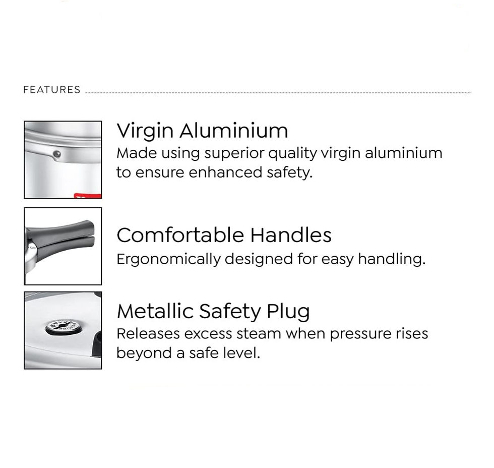 Thumbnail: Prestige Popular Svachh Aluminum Outer Lid 2 Liter Pressure Cooker