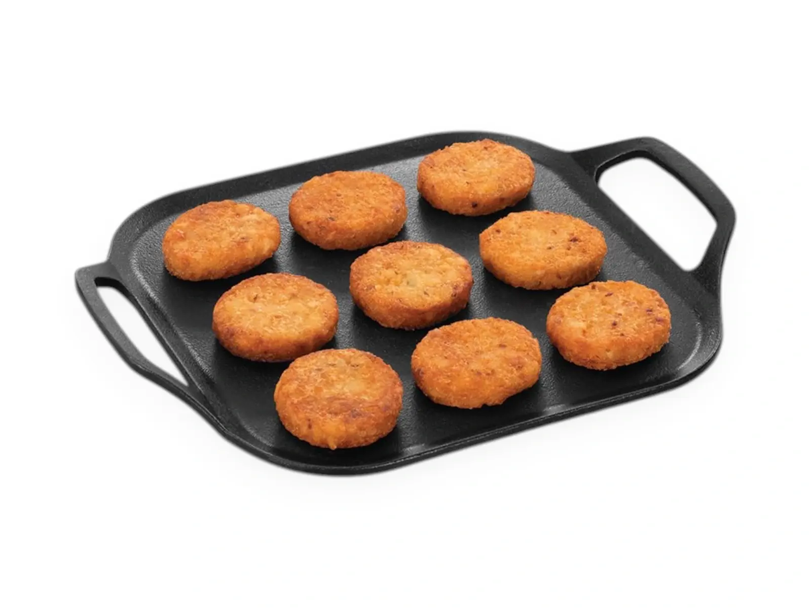 Hawkins Futura Cast Iron Tawa 26cm Square Tawa Pre-Seasoned Dosa Pan