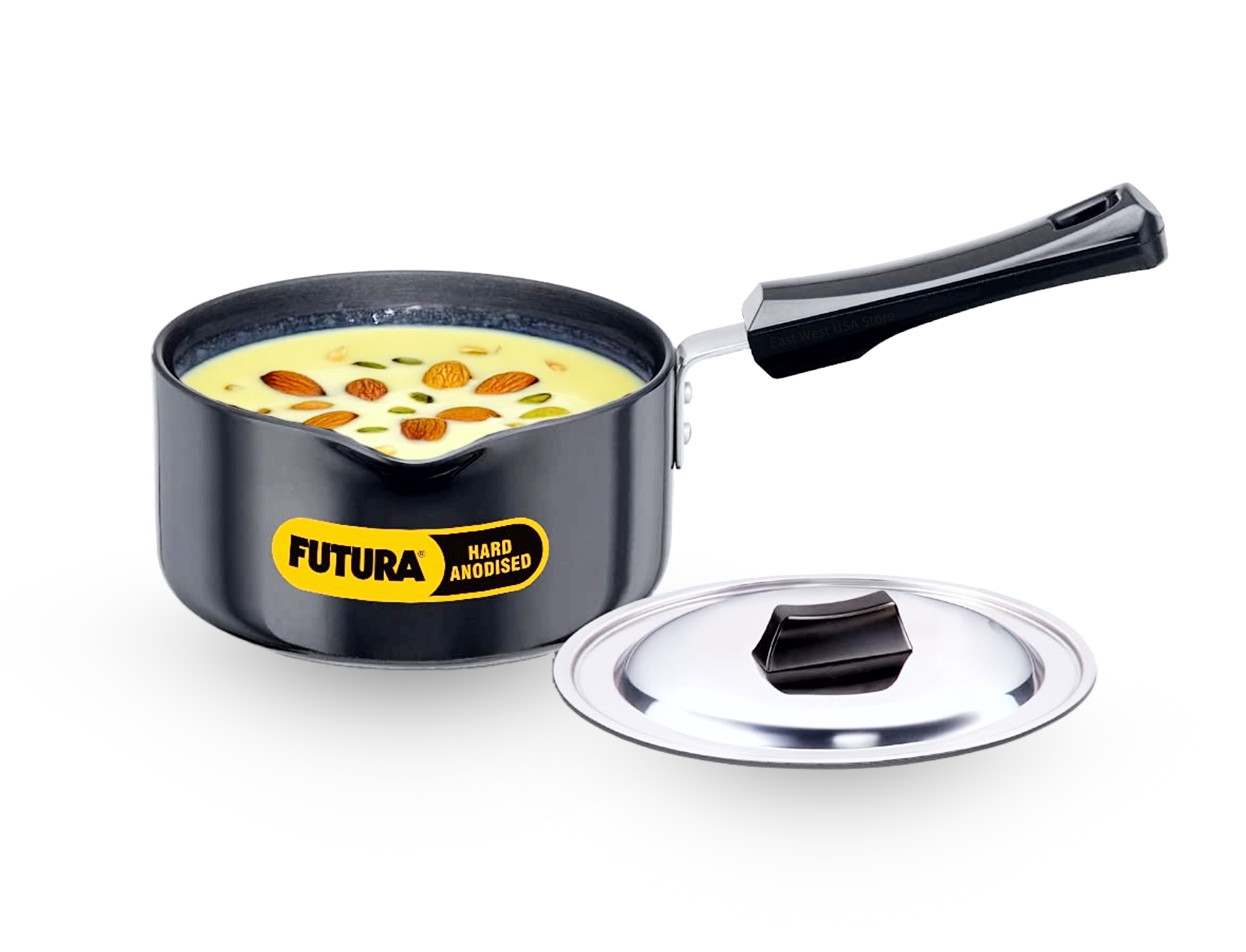 Hawkins Futura 1.5L Hard Anodized Saucepan with Lid – Induction Compatible