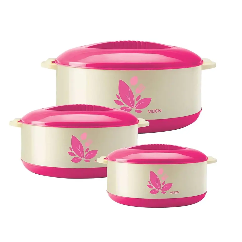 Thumbnail: New Orchid Stainless Steel Casserole Set - Insulated Food Storage Containers
Price