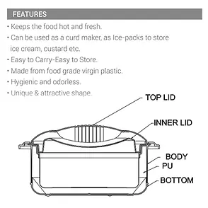 New Orchid Stainless Steel Casserole Set - Insulated Food Storage Containers
Price
