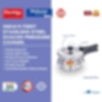 Prestige Deluxe Alpha Svachh Stainless Steel 2 Liter Handi Pressure Cooker