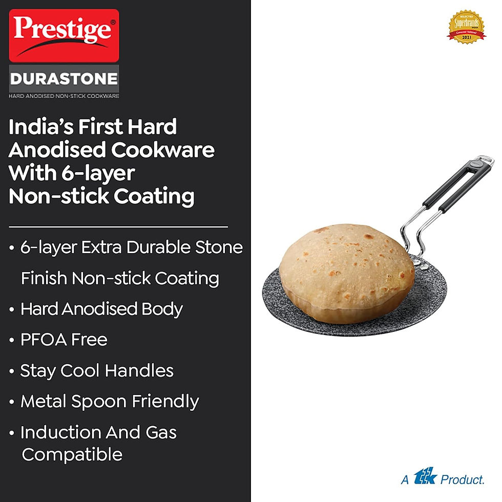 Thumbnail: Prestige Durastone 6 Layer Non-Stick Roti Tawa - 26.5cm Concave Tawa