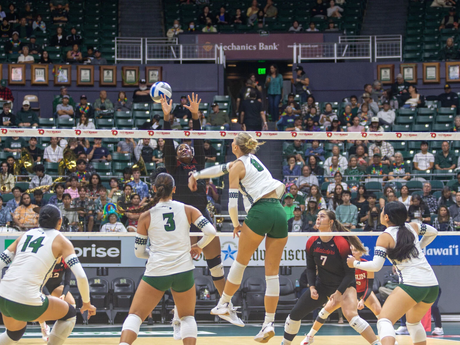 Wāhine Volleyball Get Revenge, CSUN Swept in Three Sets