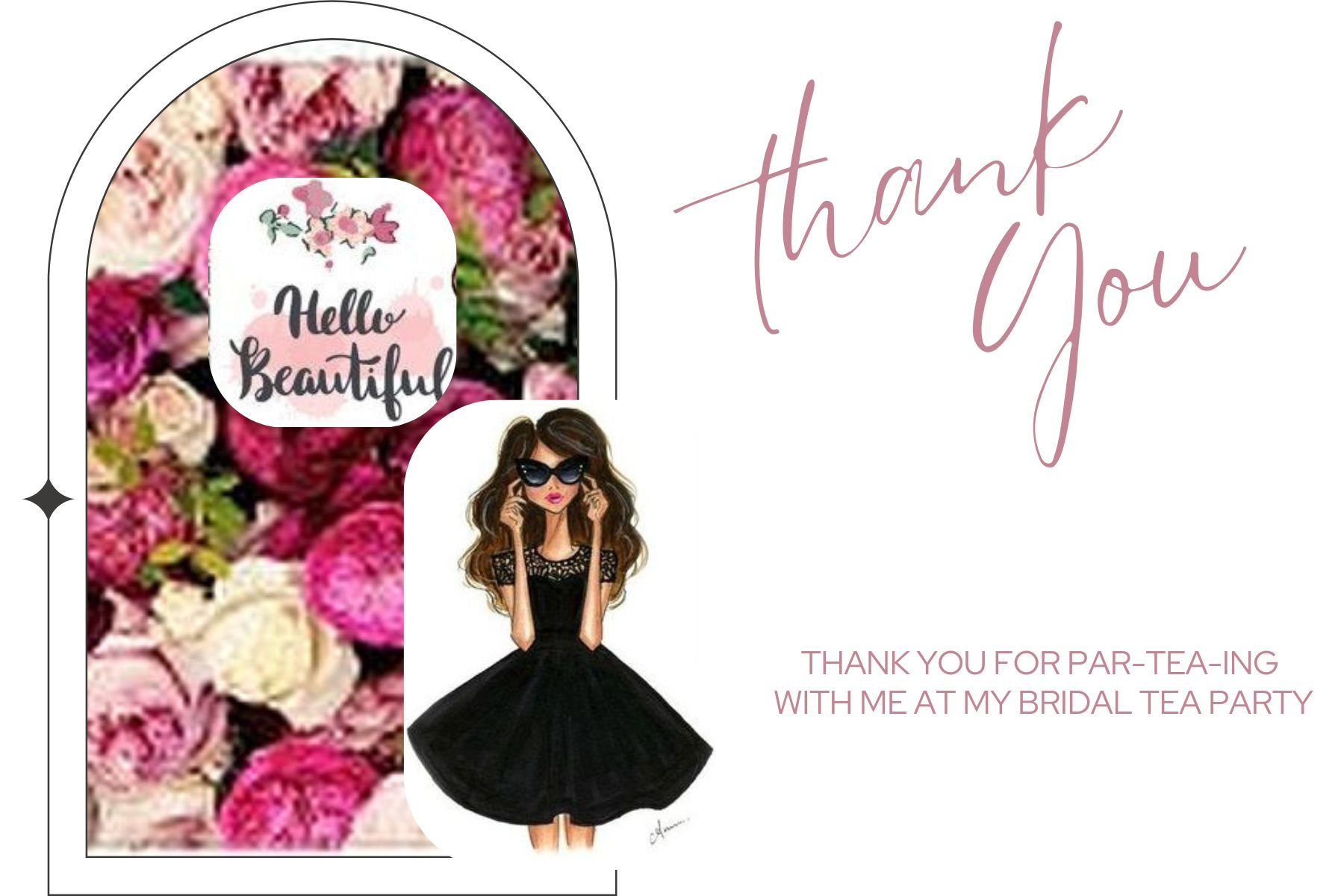 Little Black Dress ThankYou Card