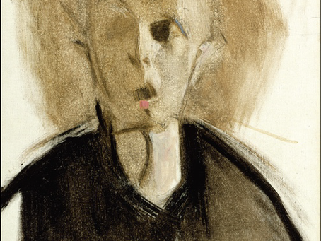 Helene Schjerfbeck — Self-portrait with red spot (1944)