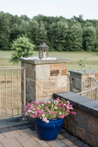 Outdoor spring ceremony w/ lantern decoration