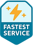 fastest service badge 2