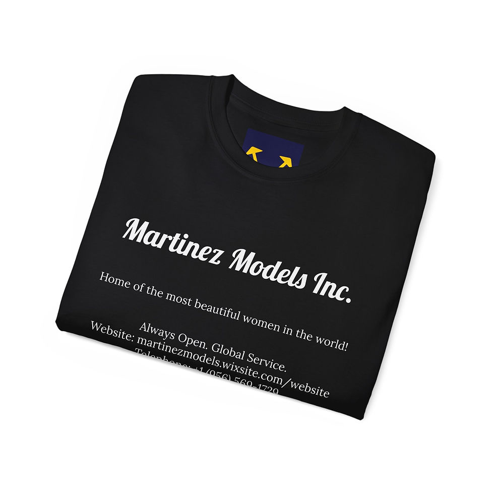 Thumbnail: Martinez Models T-shirt (Super Premium (gold)) (black)