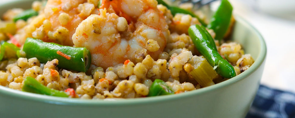 Cajun Shrimp and Sorghum