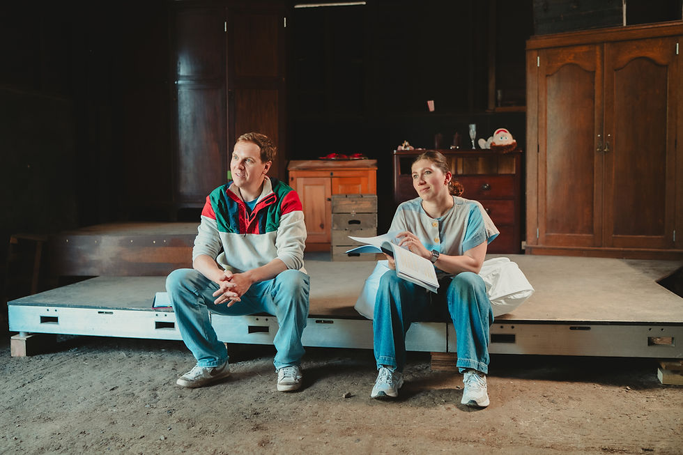 Laurence Pears and Eleanor Toms in rehearsals for THE SCARLET PIMPERNEL