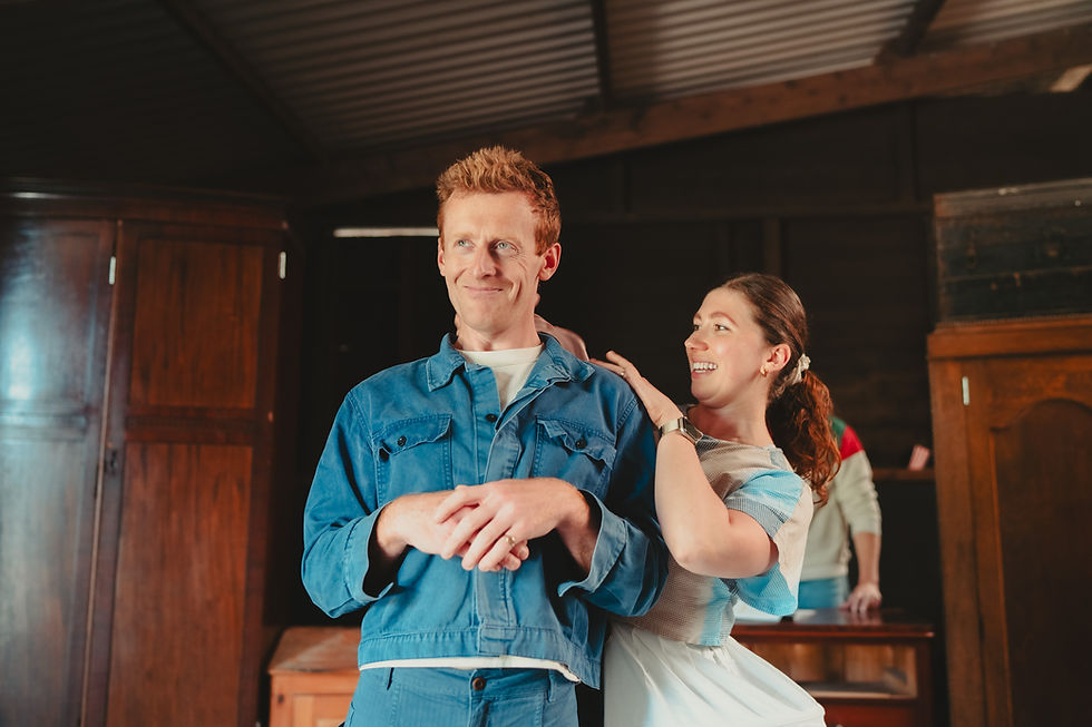 Ben Kernow and Eleanor Toms in rehearsals for THE SCARLET PIMPERNEL