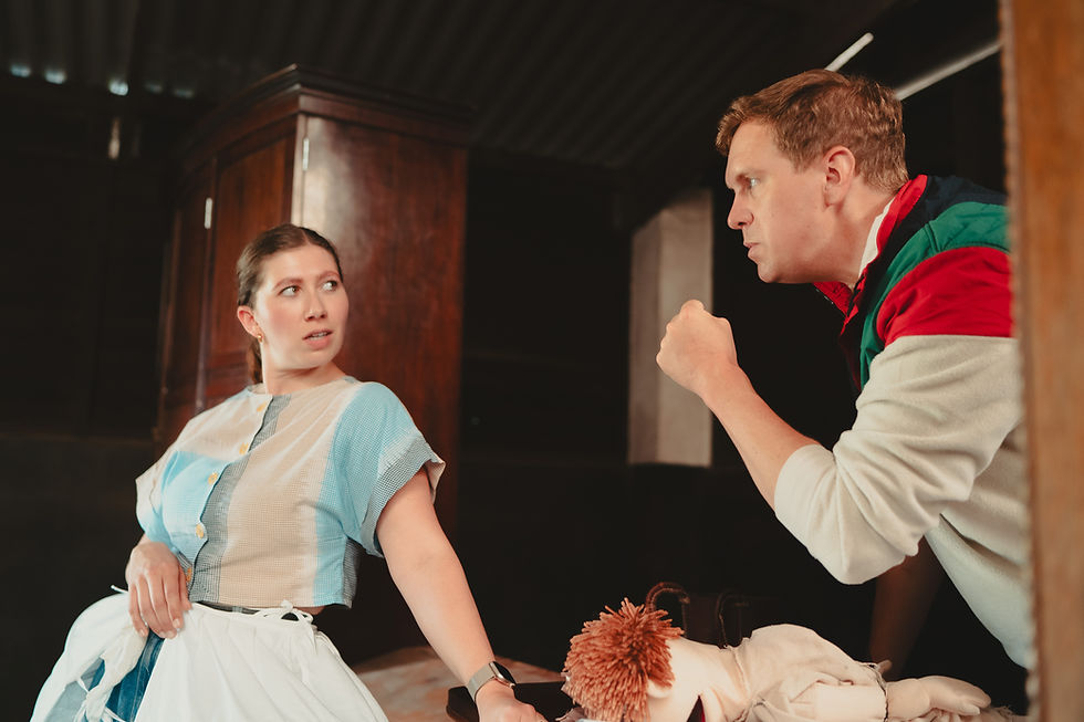 Eleanor Toms and Laurence Pears in rehearsals for THE SCARLET PIMPERNEL