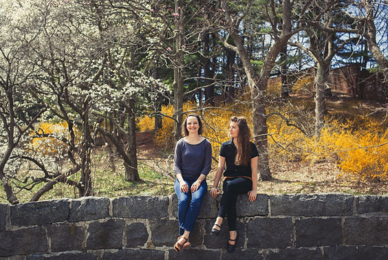 Jackie O'Riley and Rebecca McGowan Irish dancing at the Lowell Folk Festival with the Old Bay Ceili Band.