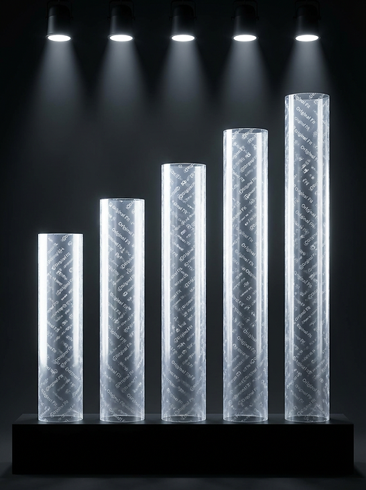 Firefly_Gemini Flash_1. 원통형 투명 필름 5종류 높이 차이는 각각 20cm 나게 촬영거야. 2.원통형 ….png