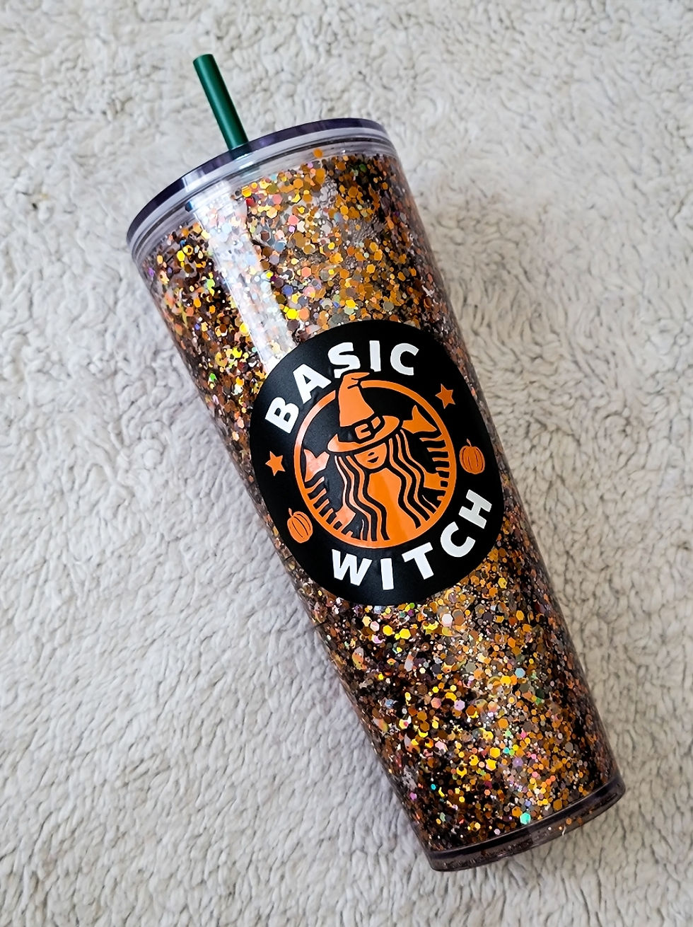 Thumbnail: Basic Witch Candy Corn Snow Globe Tumblers