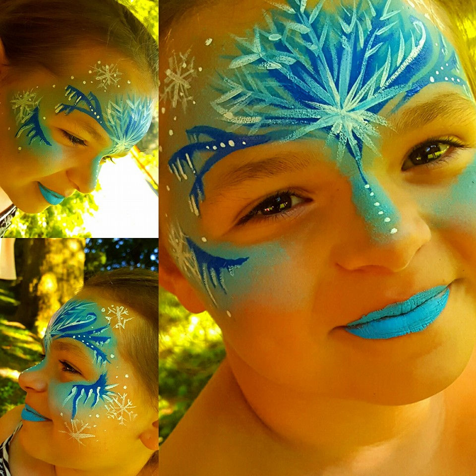 Maquillage la reine des neiges