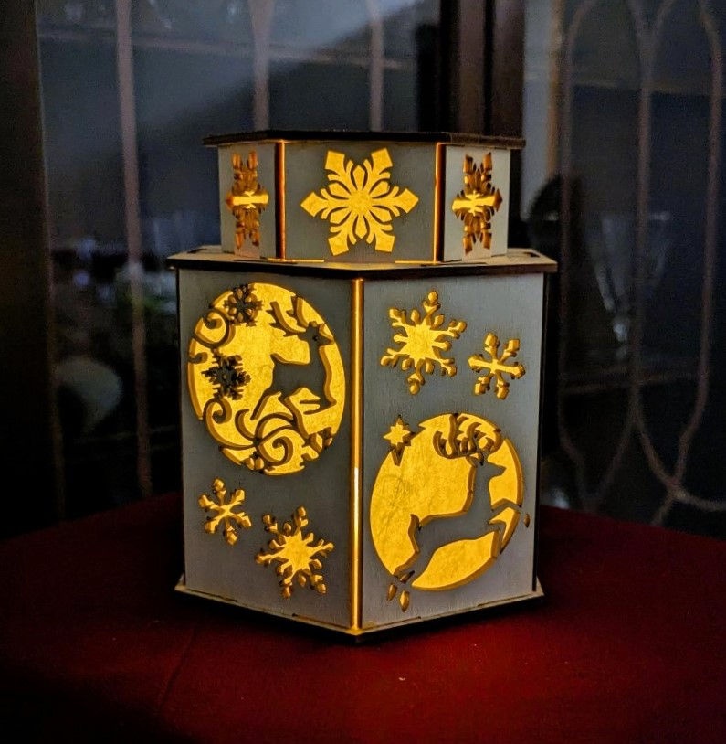 Thumbnail: A Holiday themed Reindeer Lantern