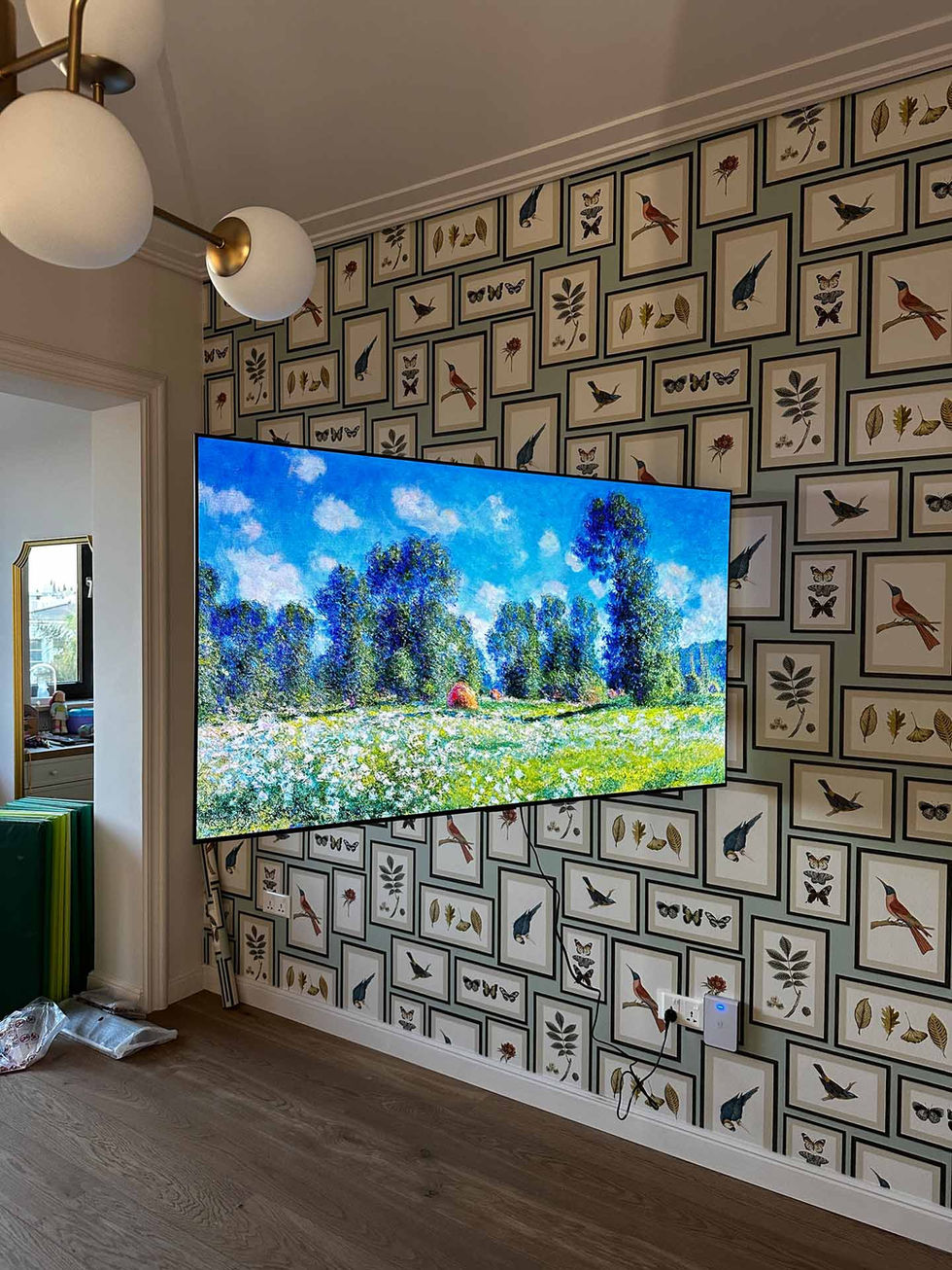 Wall-mounted TV
