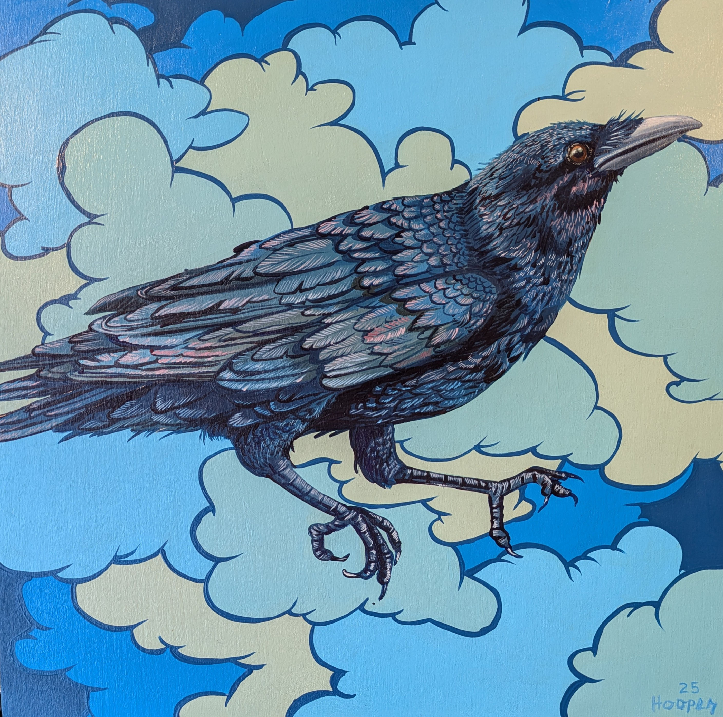 Crow With Clouds VIII