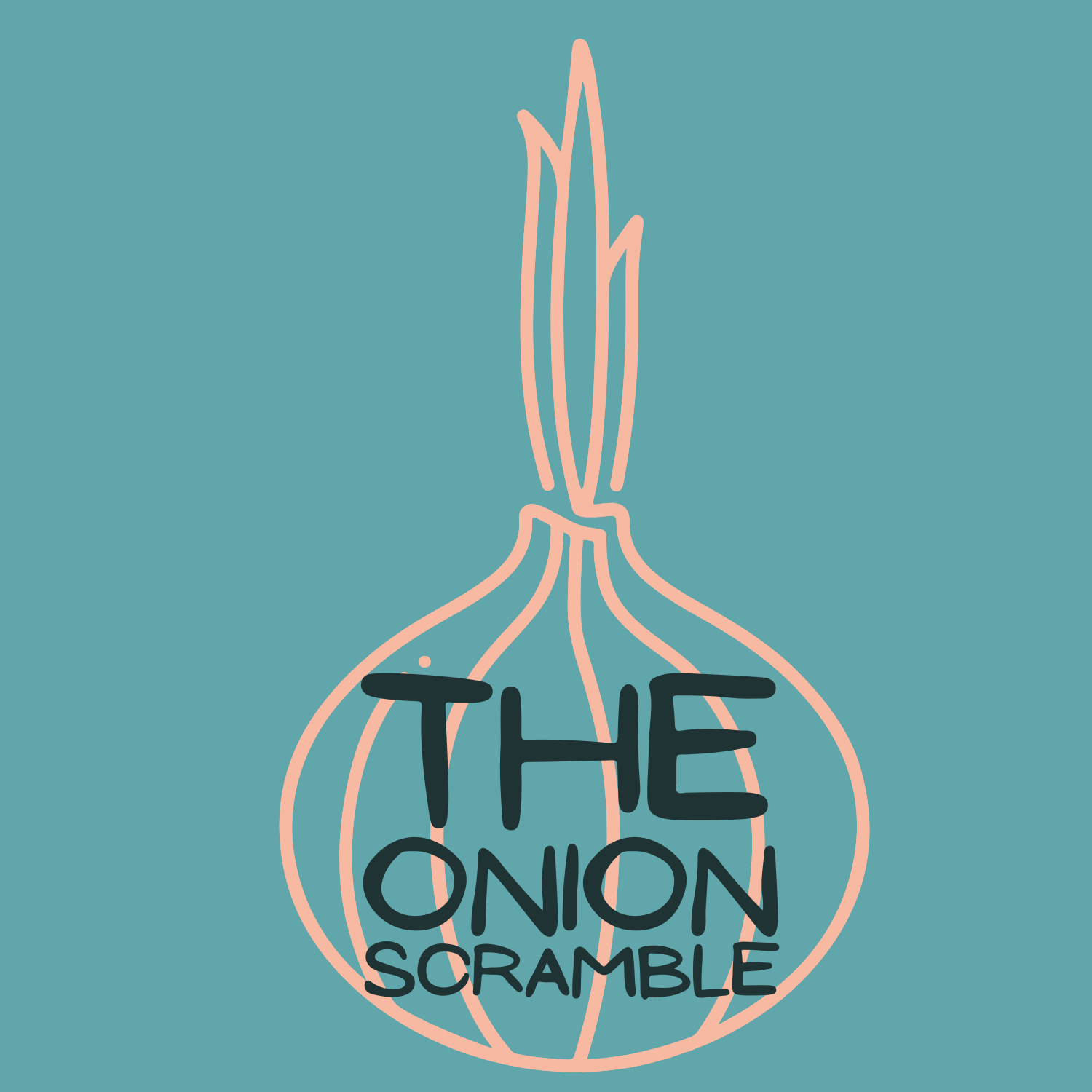 The Onion Scramble - 3"x3" Outdoor Sticker