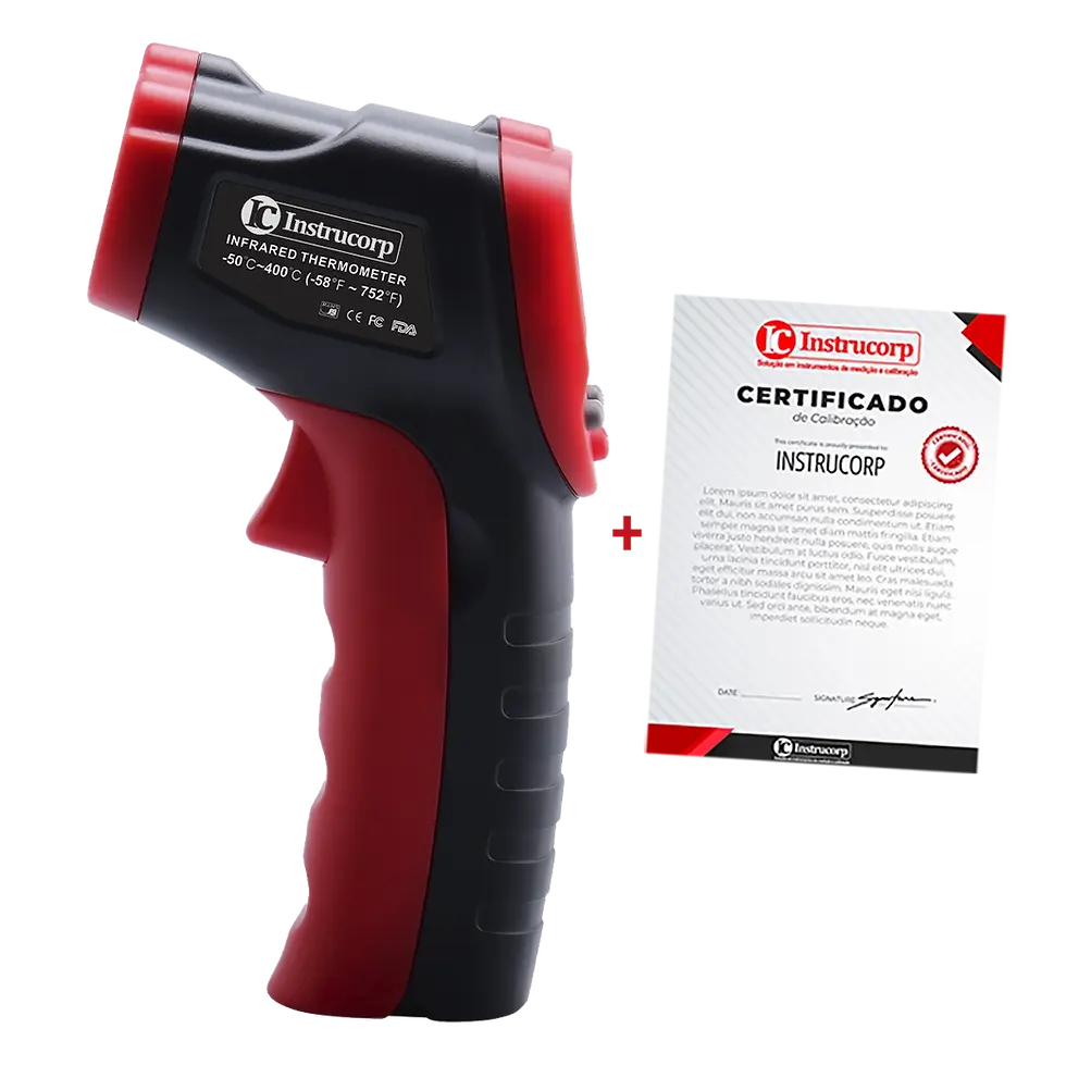 Miniatura: Termômetro Laser Infravermelho -50 a 400°C - Instrucorp IC-2040