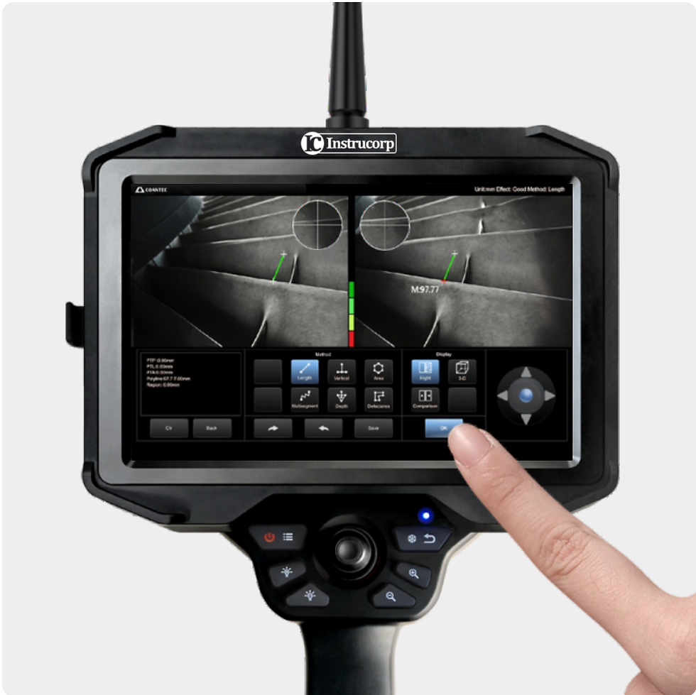 Miniatura: Boroscópio Industrial com Medição 3D Articulado 360º - Instrucorp IC-3016PRO
