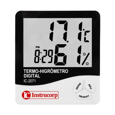 Termo-Higrômetro Digital -10 a 50 °C Min/Max
