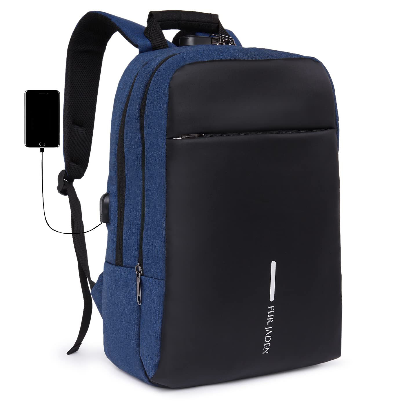 Lock Backpack Bag with 15.6 Inch Front View