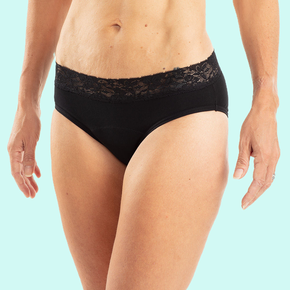 Cotton Hipster Lace Heavy Flow Period Pant