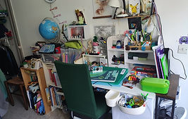 Avant tri et désencombrement chambre enfant garçon 10 ans