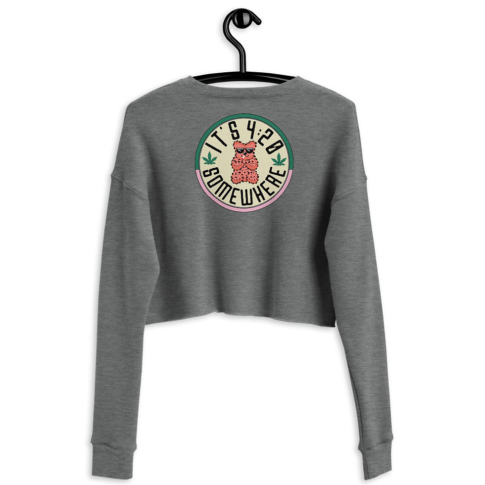 Thumbnail: It's 4:20 Somewhere - Crop Sweatshirt