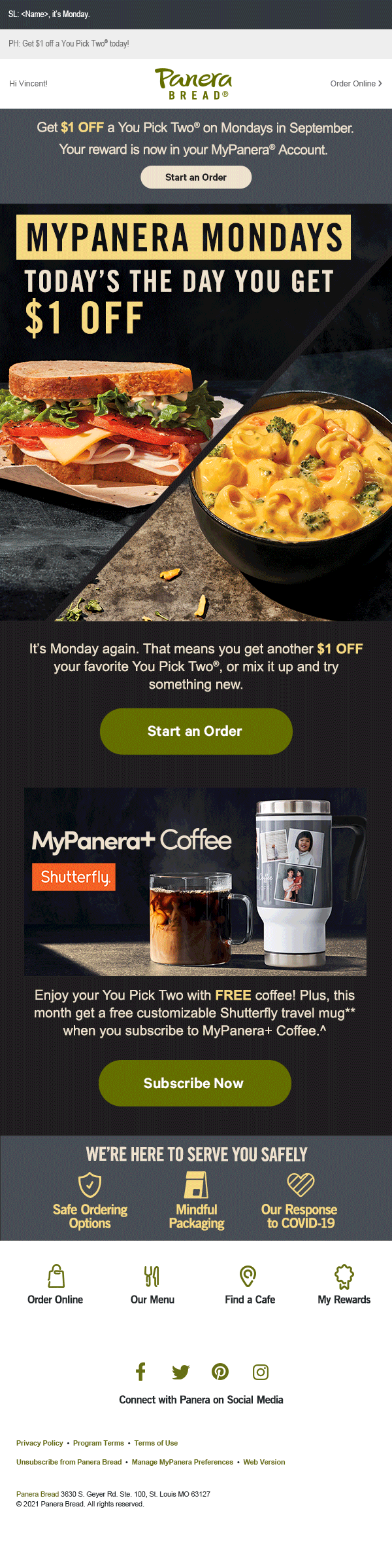 Email CampaignEM_092021_MyPaneraMondayT2T3_V1