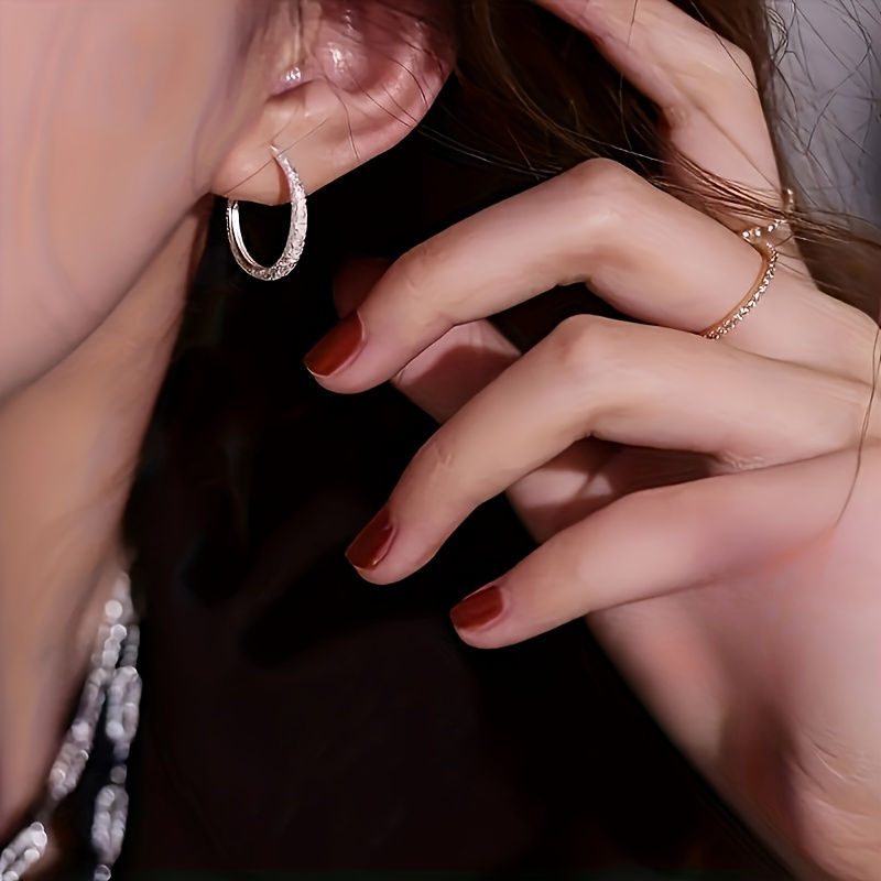 Thumbnail: Starlight Halo Hoops – Subtle Sparkle, Timeless Elegance