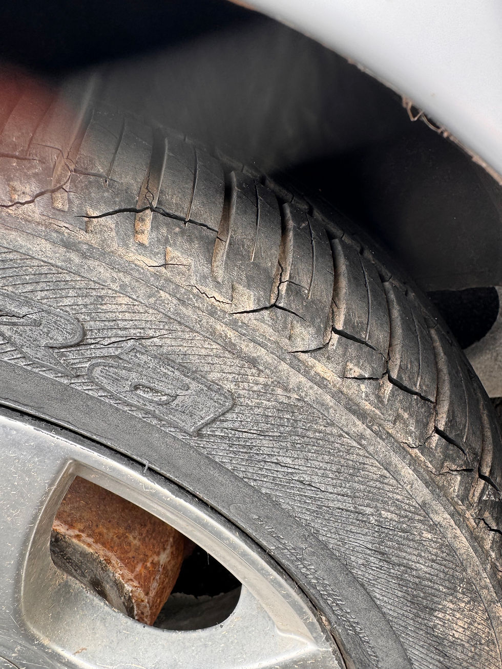 This is why I always ask about servicing and to make sure your tyres are all roadworthy.