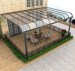 Waterproof Outdoor Aluminum Frame Polycarbonate Canopy Balcony Awning Patio Covering - Buy