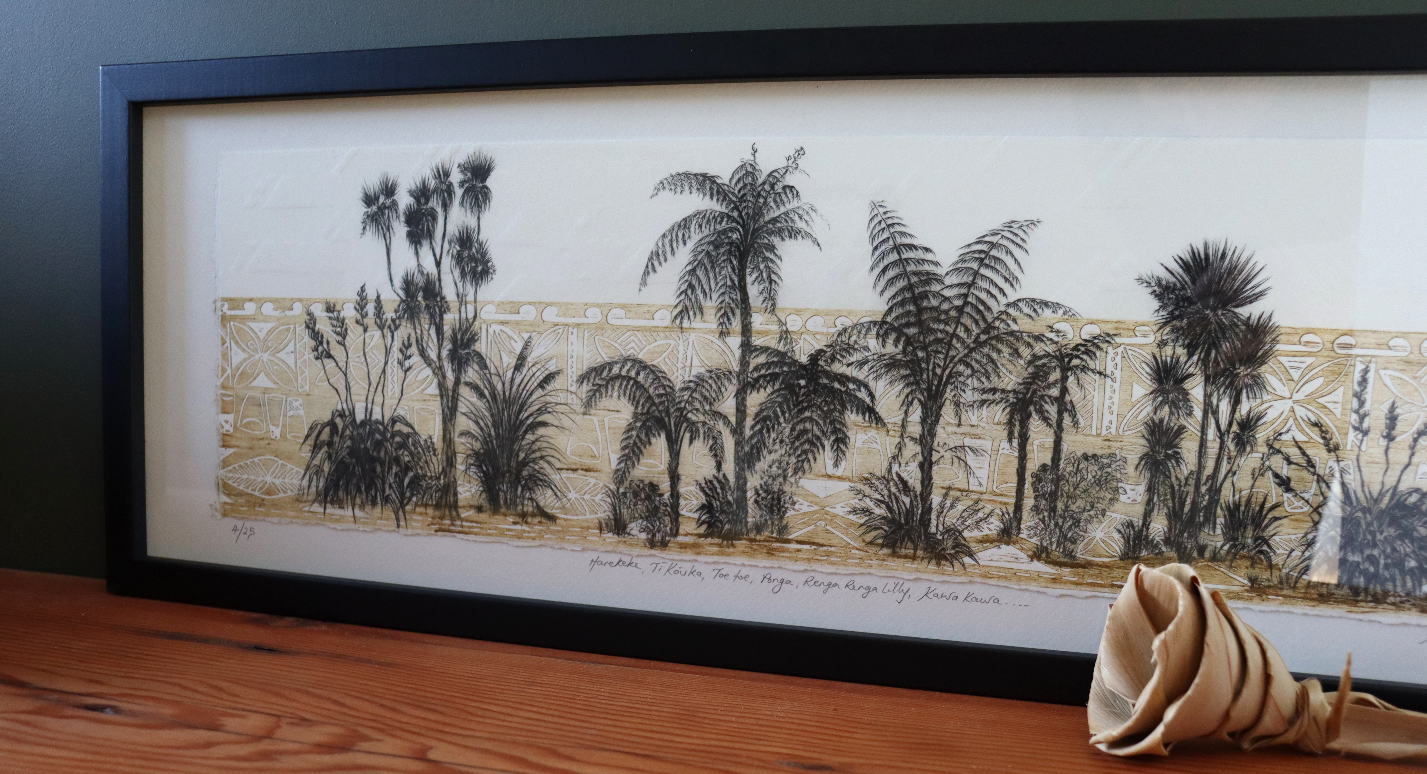 Harekeke, Ti Kouka, Toetoe, Ponga, Renga Renga lilliy, Kawakawa...