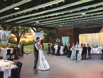 Live Wedding Painter, San Antonio Texas. Snap Chic Wedding Painting
