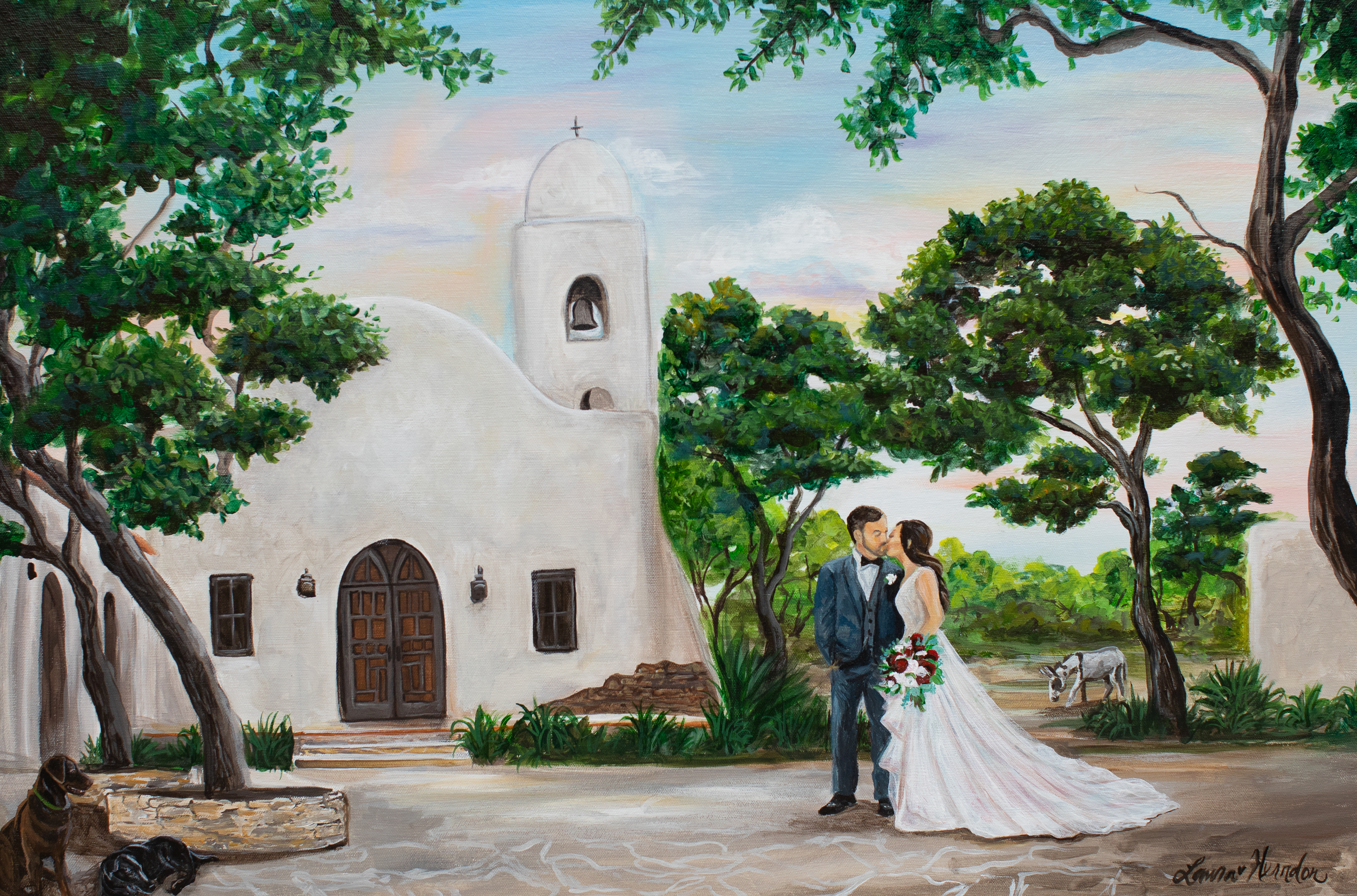 San Antonio Wedding Painter
