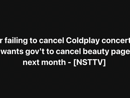 BAN COLDPLAY. BAN BEAUTY PAGEANTS. BAN STUPIDITY TOO. 